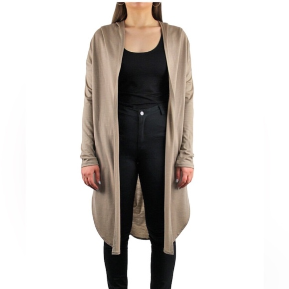 KILT New Zealand Merino Wool Gray Cardigan in petite - Picture 2 of 11